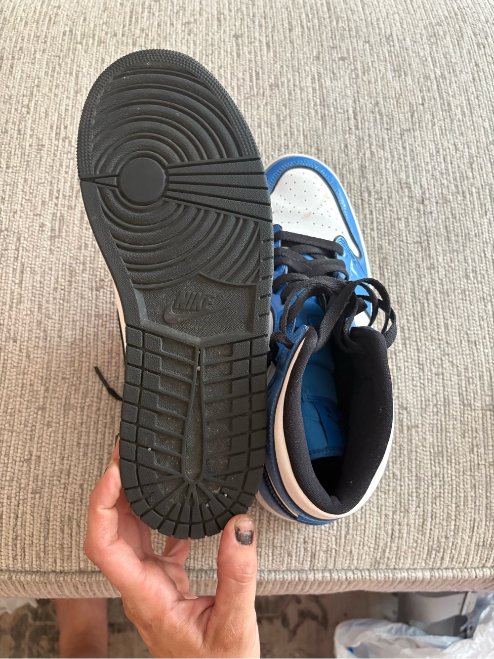Jordan Men’s Athletic Shoes — White / Black / Game Royal - Picture 3 of 6